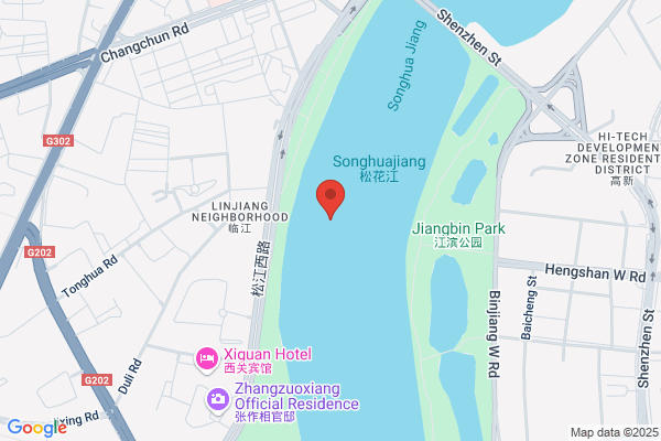 Songhuajiang River In Jilin City Of Hydraulic Machinery Plant